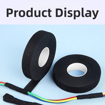 Λωρίδα μόνωσης καλωδίων αυτοκινήτου με φλανέλα, θερμοανθεκτική και ανθεκτική στη φθορά, ανθεκτική στη φλόγα, ηχομόνωση, βάση πολυπροπυλενίου (BOPP)