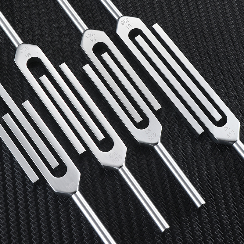 Furcă de acordare pentru yoga YC0919 - aliaj de aluminiu; potrivit pentru masaj de sănătate și instrumente muzicale; ambalaj: sac de pânză + carton exterior