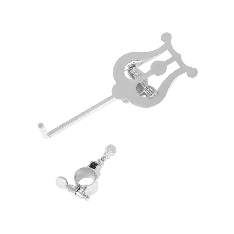 Stativ pentru note pentru piccolo – portabil, cu manetă reglabilă, material: fier, model: ZJ-12, ambalaj: pungă OPP