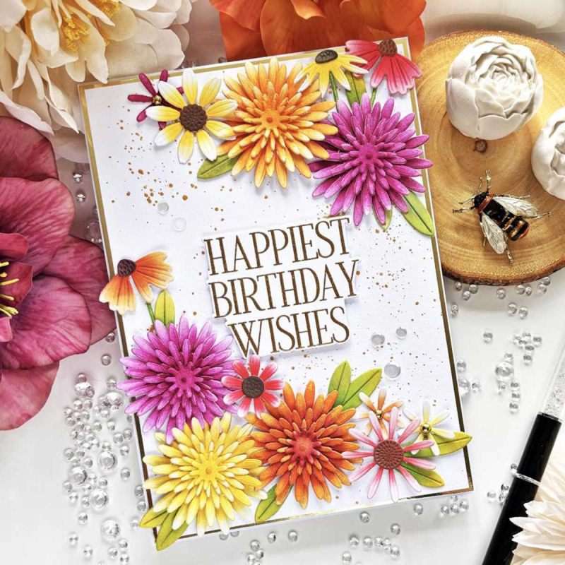 Matrica za rezanje margaretice za scrapbooking — karbon čelik, metalna gravirana matrica