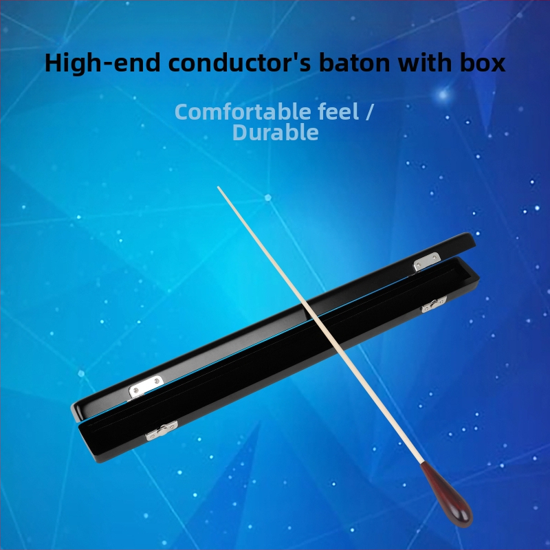 Дирижерска палка, Материал: maple fiberglass, Модел: BT-04, Размери: 44×3.5×3.5, С кутия за съхранение, За музикални инструменти