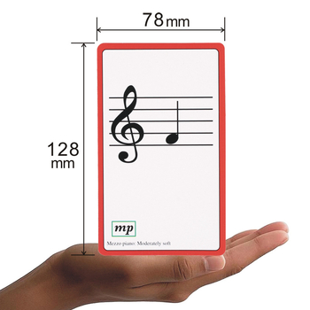 Carduri de învățare pentru pian și chitară – note și acorde, flash cards muzicale, model MFC317, hârtie acoperită, brand Chuanmei