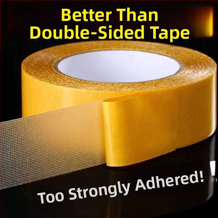 Mrežasta dvostruka ljepljiva traka, visoka adhezija, tkaninska podloga, za montiranje na zid, bez ostataka ljepila