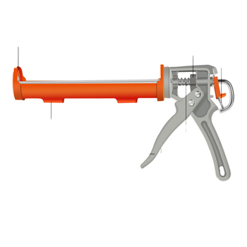 Αυτόματο πιστόλι διανομής σιλικόνης για γυαλί, μεταλλικό σώμα, οικιακή γενική χρήση