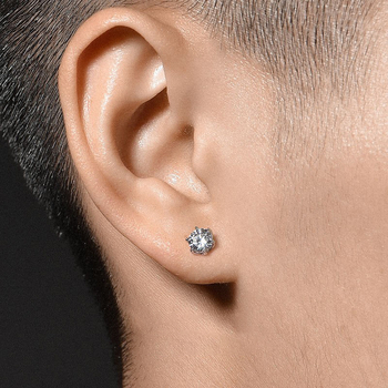 Σκουλαρίκια από 925 ασήμι με επίχρυση επίστρωση λευκόχρυσο, Chenpan, μόδα OL, Unisex