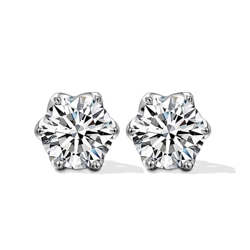 Σκουλαρίκια από 925 ασήμι με επίχρυση επίστρωση λευκόχρυσο, Chenpan, μόδα OL, Unisex