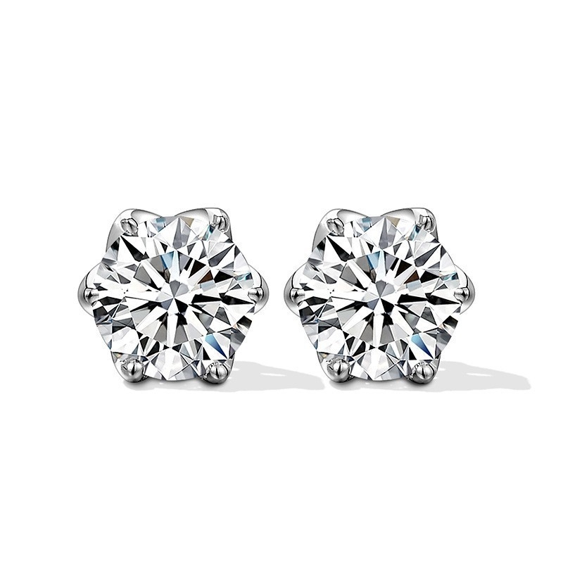 Σκουλαρίκια από 925 ασήμι με επίχρυση επίστρωση λευκόχρυσο, Chenpan, μόδα OL, Unisex