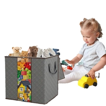 Κυλινδρικός αποθηκευτικός σάκος από μη υφασμένο ύφασμα, για ρούχα και παιχνίδια, μοντέλο SK-MBD, Dingyi Home Furnishing, πολλαπλών χρήσεων αποθήκευση υπνοδωματίου