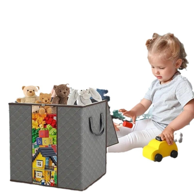 Cutie cilindrică de depozitare din material nețesut, pentru haine și jucării, model SK-MBD, Dingyi Home Furnishing, depozitare multipurpose pentru dormitor