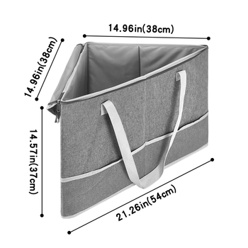 Τσάντα αποθήκευσης κρεμάστρας, κυβοειδούς σχήματος, πολυεστέρας, λειτουργία σφράγισης, ιδανική για ταξίδια και επιτραπέζια αποθήκευση
