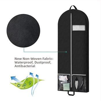 Διαπνέουσα σάκα ενδύματος από μη υφαντό ύφασμα με δύο θήκες – προστασία από σκόνη και υγρασία, για ταξίδια και οικιακή χρήση