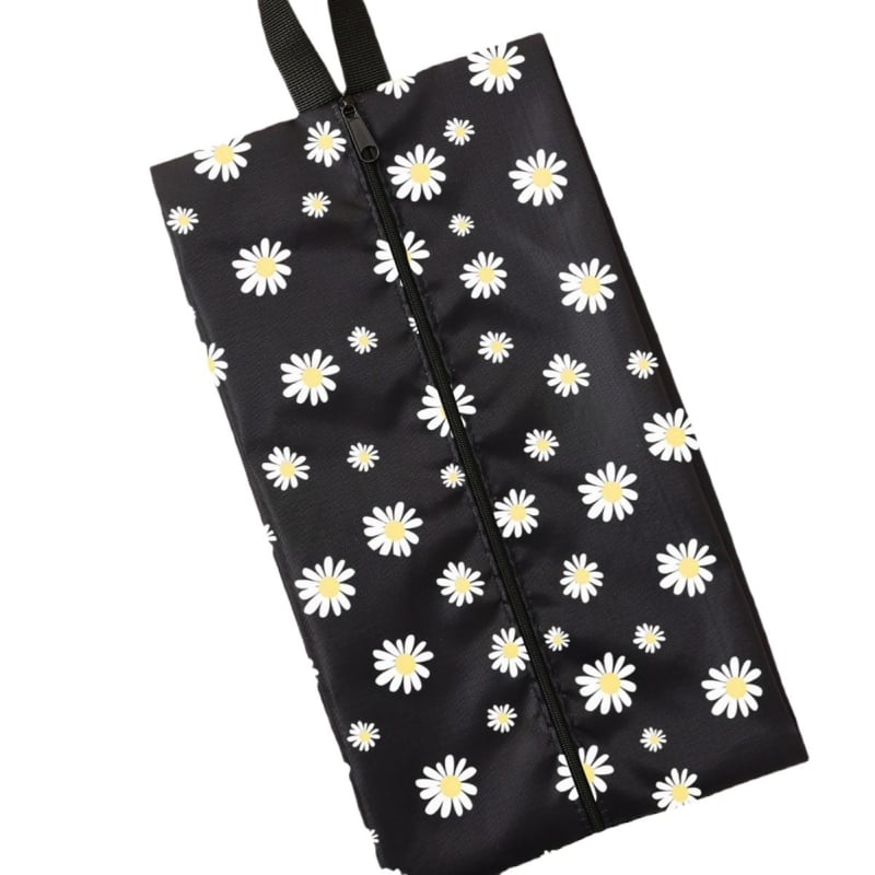 Чанта за обувки за пътуване с двойнослойна мрежеста структура — полиестер, водоустойчива, ултралека, износоустойчива, урбан стил