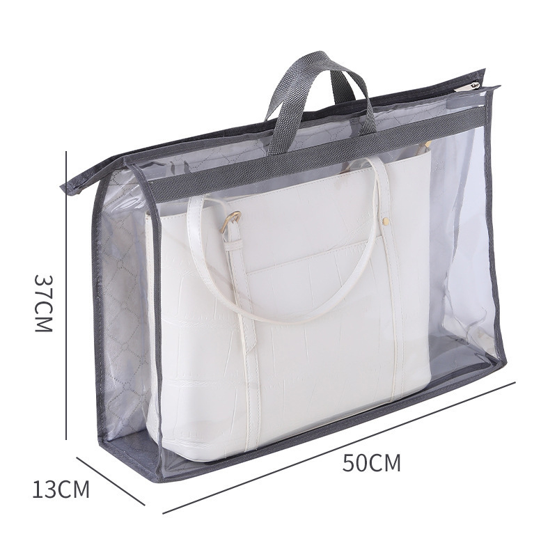 Jednoslojna prozirna PVC torba za pohranu, vodootporna, za ženske torbice, viseća