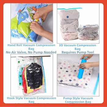 PA+PE σακούλες αποθήκευσης κενού με αντλία, συσκευασία 30–100 τεμάχια, λανσαρισμένες το 2014.