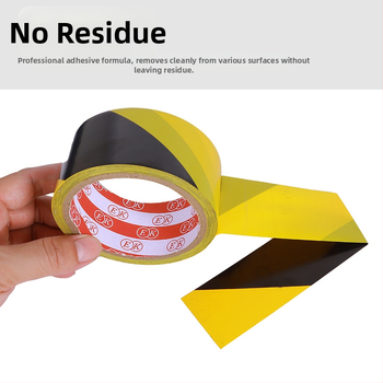 Κίτρινο-Μαύρη προειδοποιητική ταινία για επισήμανση δαπέδου, Hongjie, PPE υλικό, πάχος 0,13 mm, κατάλληλη για σκάλες, διαδρόμους, σήμανση θέσεων στάθμευσης και εργαστηρίων