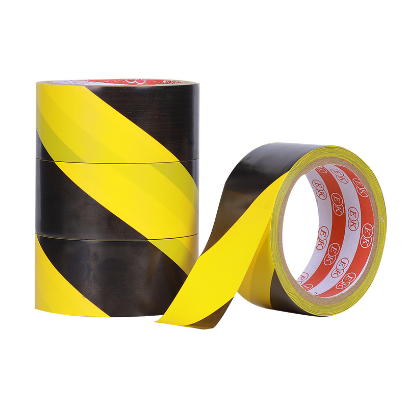 Κίτρινο-Μαύρη προειδοποιητική ταινία για επισήμανση δαπέδου, Hongjie, PPE υλικό, πάχος 0,13 mm, κατάλληλη για σκάλες, διαδρόμους, σήμανση θέσεων στάθμευσης και εργαστηρίων