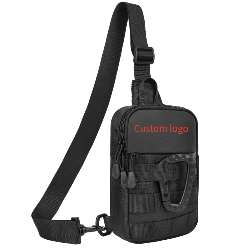 Vyrų krūtinės krepšys didelės talpos, Oxford audinys, atsparus vandeniui, atsparus dėvėjimuisi ir kirpimui