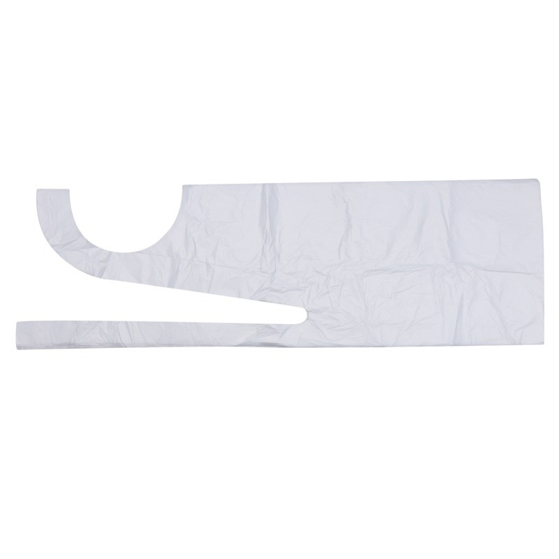 Еднократна PE престилка без ръкави, антизамърсяваща, пакет 100 бр., за дома, хранене и ресторанти, стил: модерен минимализъм