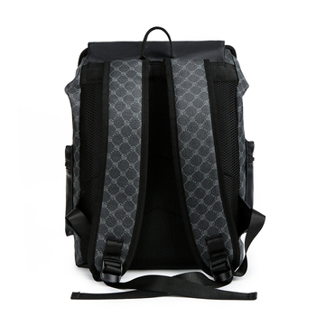 Unisex PU σακίδιο με καρό μοτίβο, κάτω από 20 L, χωράει 10 ιντσών φορητό υπολογιστή