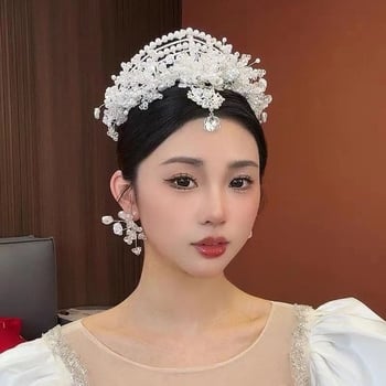 Χειροποίητη μεταλλική τιάρα για το κεφάλι με κρύσταλλα