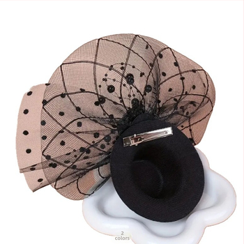 Κεφαλοφόρι από δίχτυ, νυφικό πέπλο, χειροποίητο κλιπ μαλλιών τύπου duckbill, ρετρό στυλ της Δημοκρατίας της Κίνας