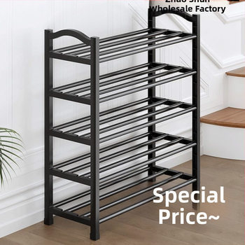 Ραφιέρα παπουτσιών για είσοδο σπιτιού - Πέντε επίπεδα, πλαστικό, απλός μοντέρνος σχεδιασμός, με κάθισμα