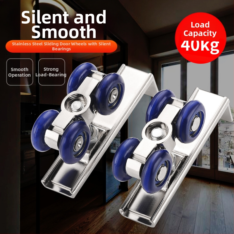 Дървена ролка за плъзгащи врати на гардероб — лека, безшумна, водач за релсата