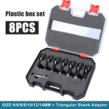 Σετ διαμαντόκορνες διάτρησης με M14, για κεραμικά πλακάκια, γυαλί και μάρμαρο, σε πλαστικό κουτί.