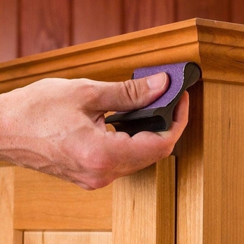 ETOOPOO Καουτσούκ κύβος λείανσης – 14 τεμάχια σετ για ξυλουργική, με φορέα γυαλιστικού χαρτιού, μαξιλαράκι γυαλιστικού χαρτιού και μαξιλαράκι γυαλισματος για επεξεργασία σε τόρνο ξύλου