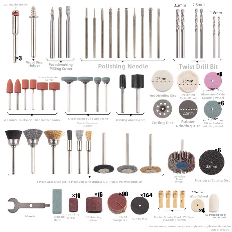 Комплект за полиране и шлайфане, 365 части, диамантени шлифовъчни аксесоари за нефритово резбоване и DIY инструменти, полиращ връх (365 броя; диамант; съвместим с прав шлайф, ръчна мелница и електрическа бормашина; персонализация налична)
