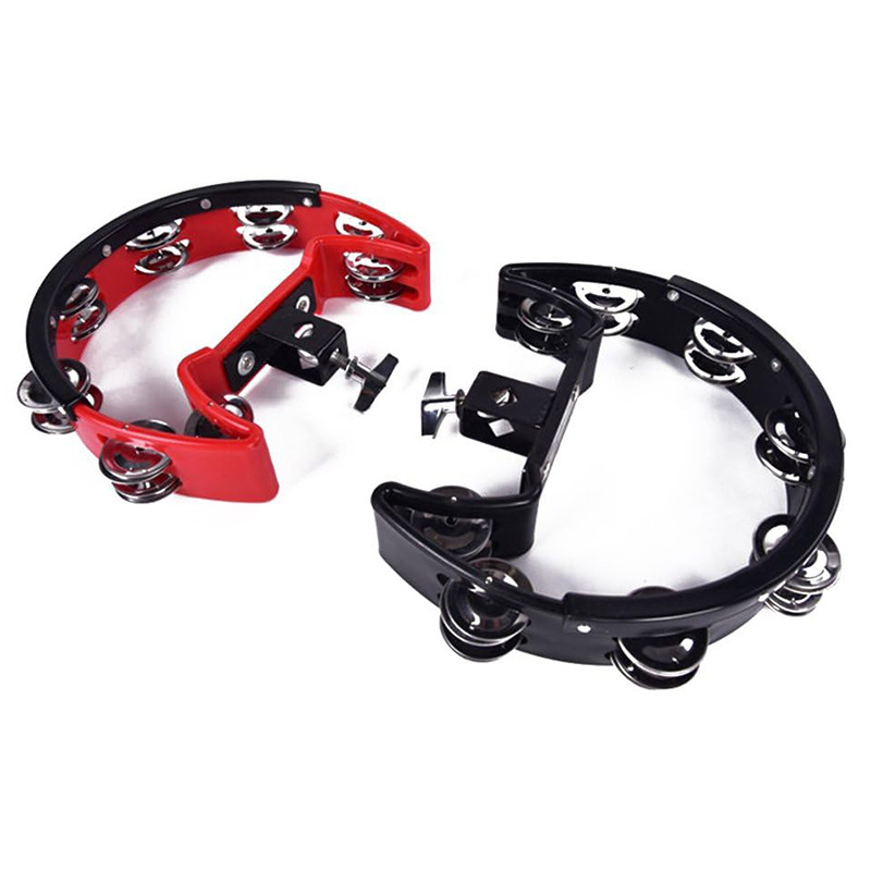 Orff perkusija: rankinis varpelis su klipu ir išplečiamu laikikliu būgnų komplektui, plastmasinis korpusas, tinka 4–6 metų vaikams