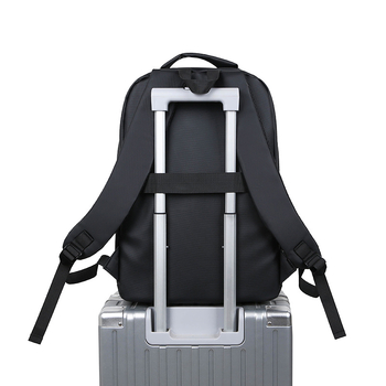 Ανδρικό σακίδιο φορητού υπολογιστή για επαγγελματικά ταξίδια, αδιάβροχο υλικό μεμβράνης-δέρματος, χωρητικότητα κάτω από 20 L, κυρτές ιμάντες ώμων