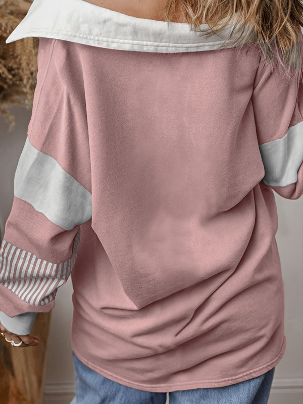 Slim fit megztas T-kreklis su V kaklu, ilgomis rankovėmis, vienos spalvos, poliesterio su spandekso mišiniu