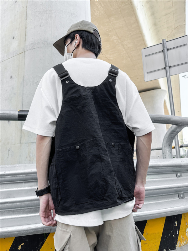 Vyriška pečių rankinė, nailonas, miesto minimalistinis stilius, 2024 m. pavasaris, laisvalaikio kelionės