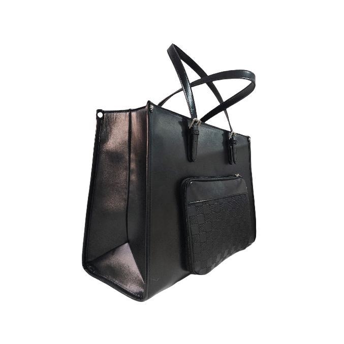 PU ādas klēpjdatora soma ar izolētu ēdiena nodalījumu un sausā–mitrā atdalīšana