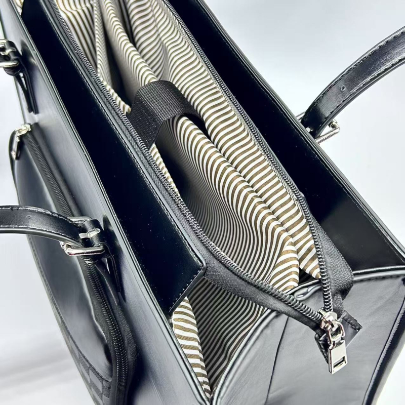 PU ādas klēpjdatora soma ar izolētu ēdiena nodalījumu un sausā–mitrā atdalīšana