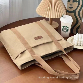 Чанта Tote от платно в стил Urban Simplicity, вертикална квадратна форма, цип, вътрешен джоб за мобилен телефон, подплата от полиестер-памук, външен джоб