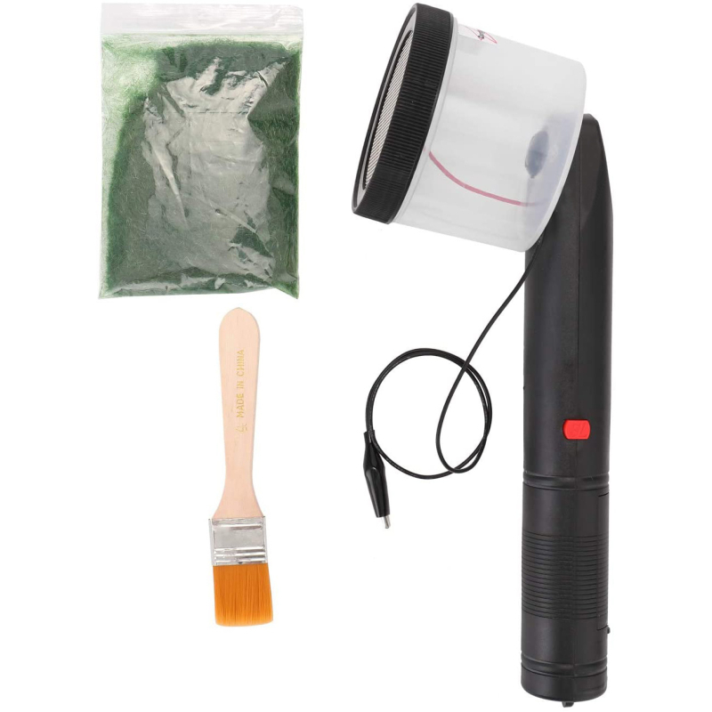 Преносима електростатична флокираща машина за модели, батерийно захранване