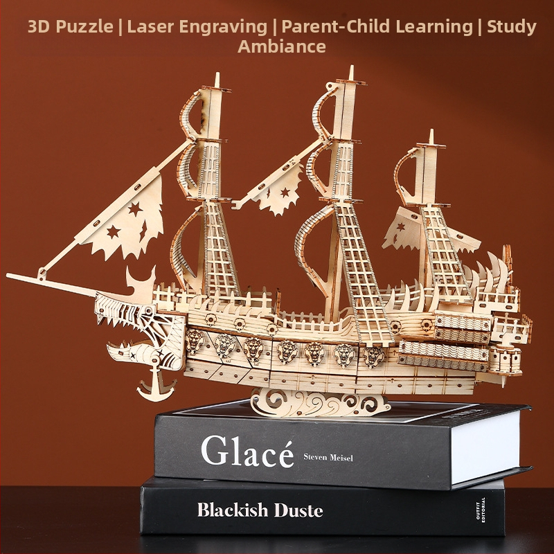 Drevená 3D skladačka – holandský model, DIY vzdelávacia hračka pre 7–14 rokov, vyrobené v Zhejiang