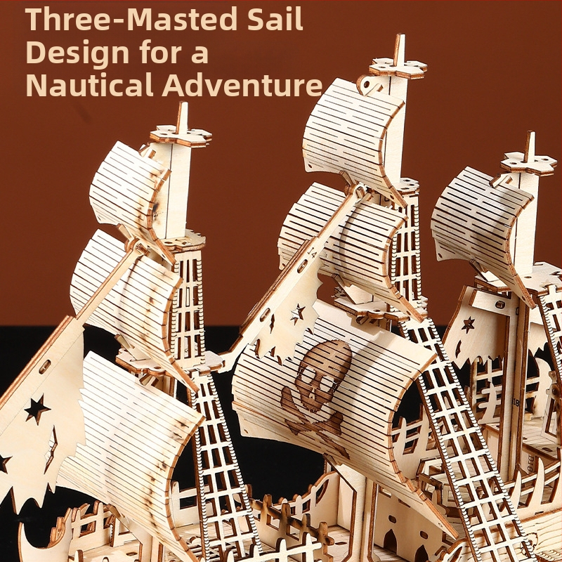 Drevená 3D skladačka – holandský model, DIY vzdelávacia hračka pre 7–14 rokov, vyrobené v Zhejiang