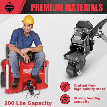 Σετ εμπρόσθιων τροχών για εργαλειοθήκη – Ανοξείδωτο ατσάλι, για άλλες εφαρμογές, Μάρκα: Άλλο