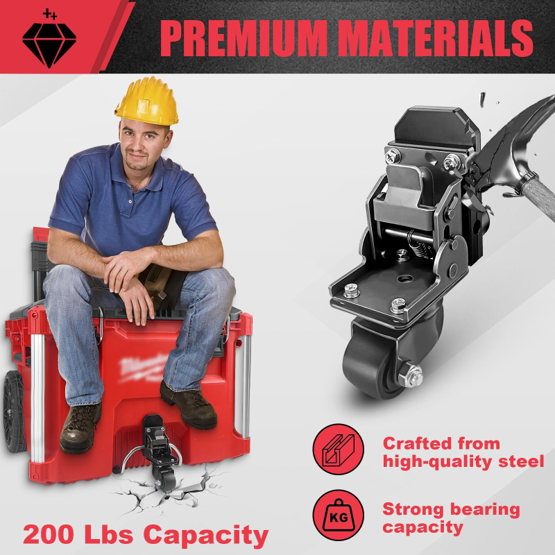 Predný kolieskový set pre skrinku na náradie – Nerezová oceľ, pre iné použitie, Značka: Iné