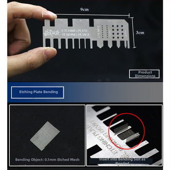 MS002 Pattern Play Етчинг лист и ръчни притискащи клещи, огъване на медни тръби, метал, нетно тегло 1