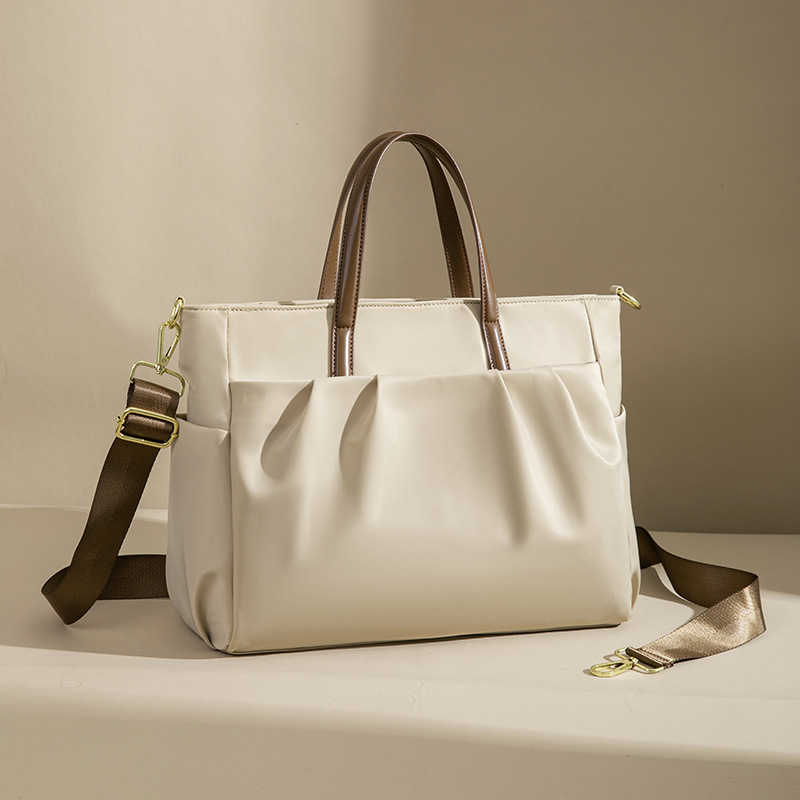 Qinghe Τσάντα λαπτοπ για γυναίκες, 14 ιντσών συμβατότητα, νάιλον, μονόχρωμη, επένδυση πολυεστέρα, αναπνεύσιμη, αδιάβροχη, πολύ ελαφριά