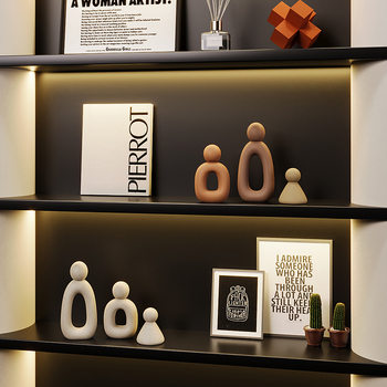 Αφηρημένο διακοσμητικό από ρητίνη με οικογένεια τριών, κατάλληλο για γραφείο, σαλόνι ή προθάλαμο. μοντέρνου μινιμαλιστικού στυλ, ιδανικό δώρο για νέο σπίτι.