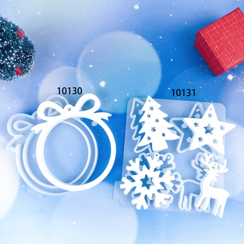 Σιλικόνινο καλούπι DIY – Ακανόνιστο σχήμα για Χριστουγεννιάτικα διακοσμητικά με μοτίβα χιονιού, ελαφιού, σπιτιού και δέντρου