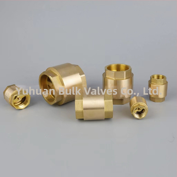 Horizontalni bakreni provjerni ventil s oprugom, za vodovod, jednostrani protok, hidrauličko upravljanje