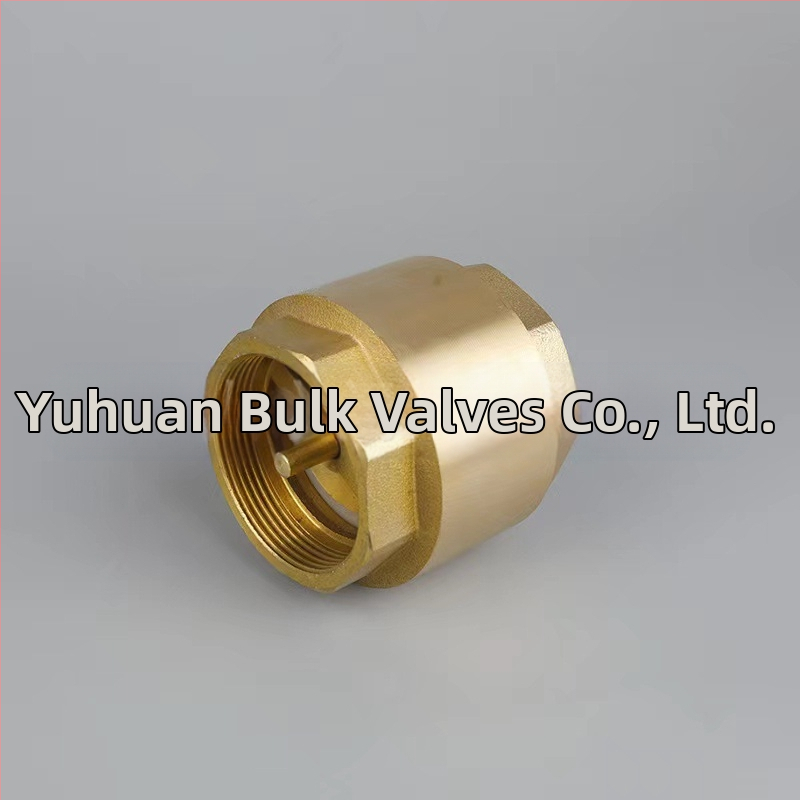 Хоризонтален меден пружинен обратен клапан за водоснабдяване, еднопосочен, хидравлично задвижване