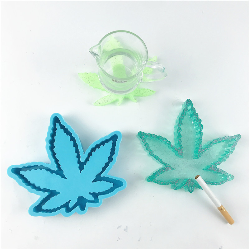 Szilikon tortaforma - szabálytalan juharlevél alakú, DIY kristálygyanta projektekhez