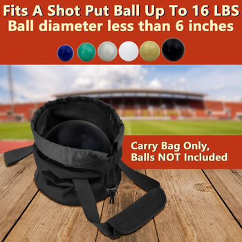 Shot Put τσάντα – φορητή πολυεστερική τσάντα με χειρολαβή, πολυλειτουργική για ταξίδια και αποθήκευση μπάλας shot put